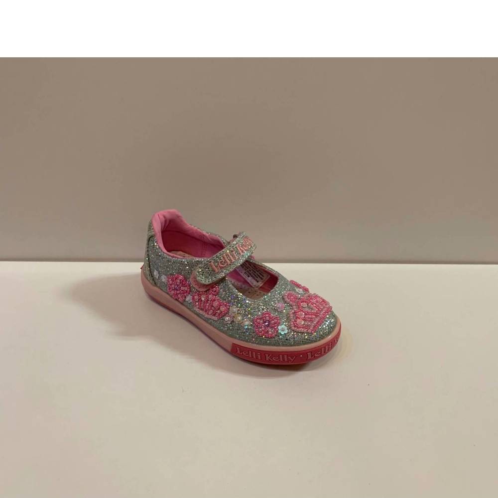 NEW LELLI KELLY kid's victoria maryjane in pink/gray